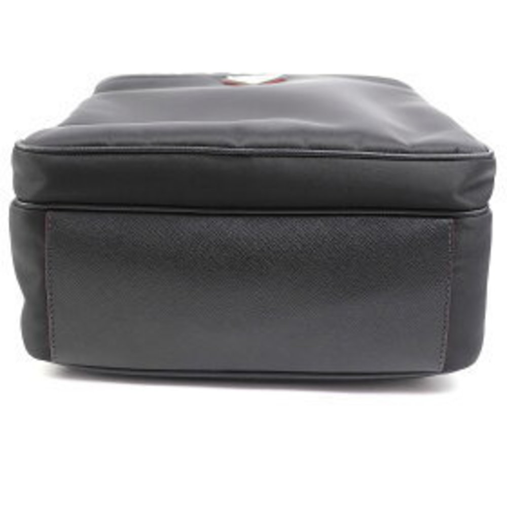 Prada Triangle Square Backpack Testo Nylon Saffia… - image 6